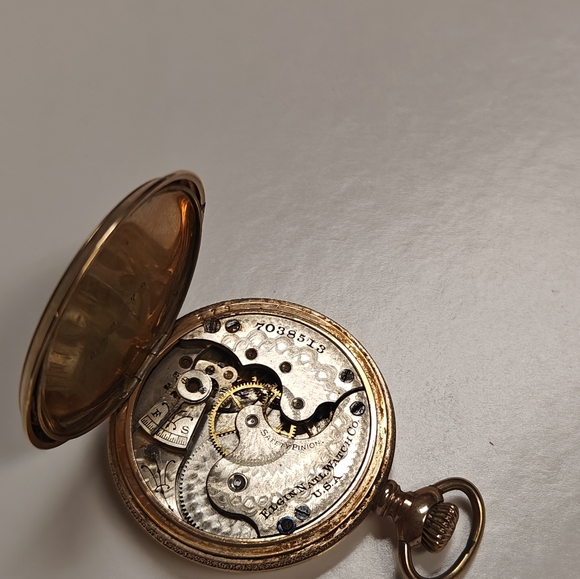 Elgin Gold Plated Pocket Watch - Picture 5 of 6
